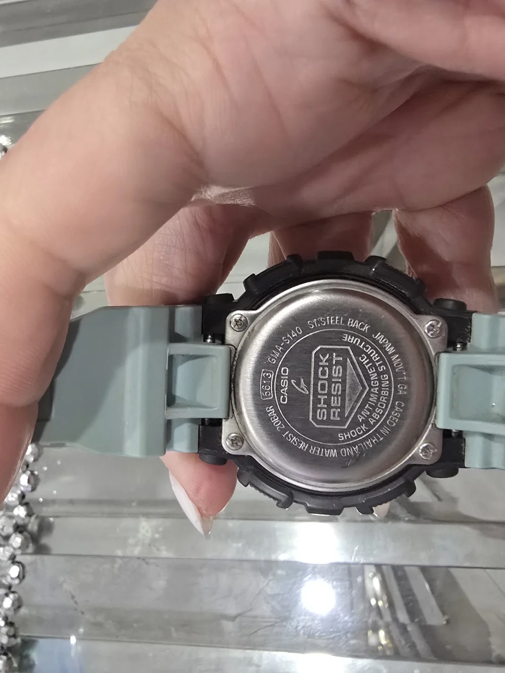 G-Shock Black and Mint Shock-Resistant Sports Watch